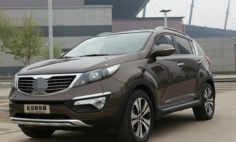 Высококачественная пластиковая накладка на бампер ABS Chrome для KIA Sportage 2010-2014 2 шт. |