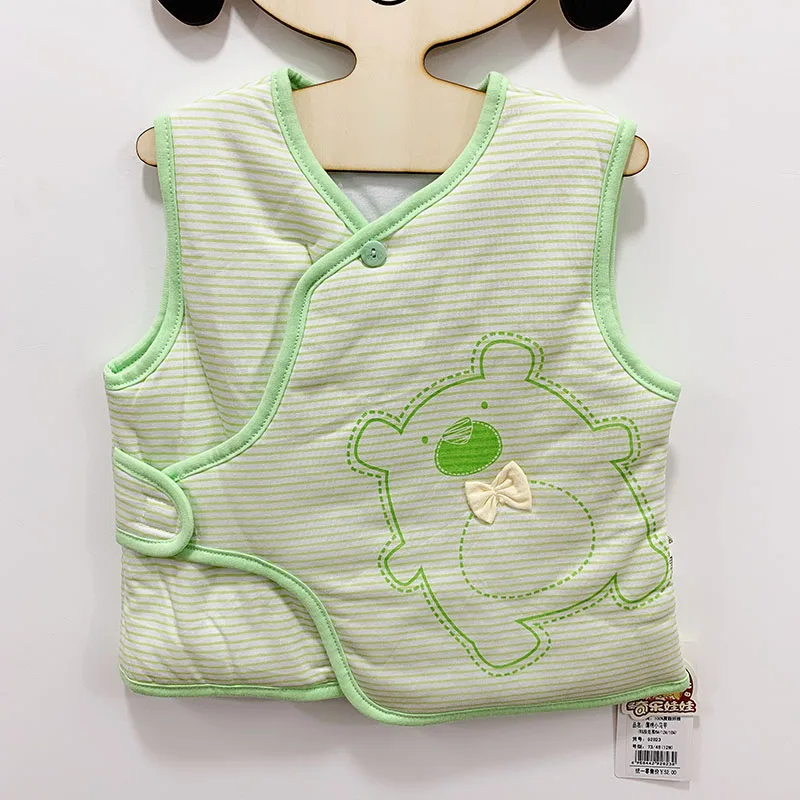 Теплый жилет для маленьких мальчиков куртки с милым принтом девочек верхняя