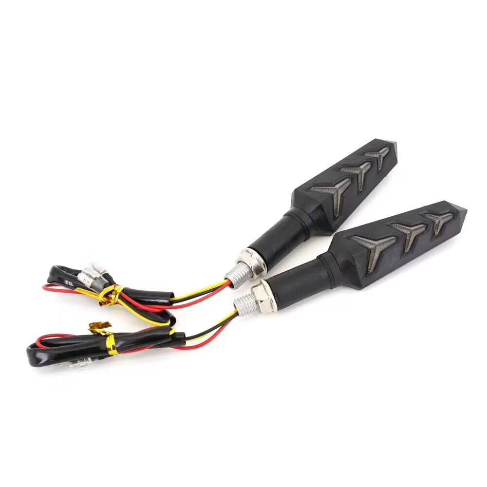 4x мотоциклетные Светодиодные поворотники мигающие огни гибкая Гибкая Мерцающая