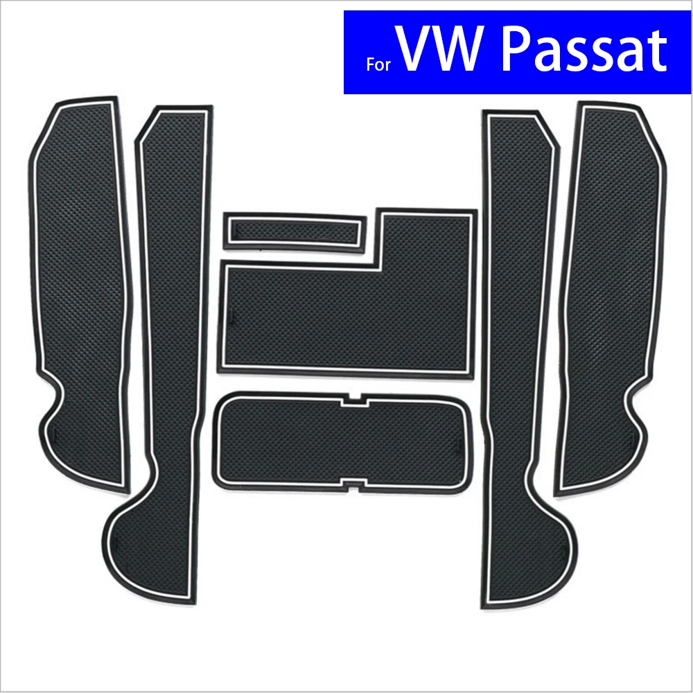 7 шт. коврики для автомобильных ворот Ковров подстаканников Volkswagen VW Passat 2011 2012 2013