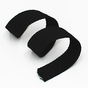 NO18 Black 5 yard Chainho, 5 лет/партия, Ширина 25 мм, рюкзак однотонный ремешок, высокая прочность, полиэстер/хлопок парусиновая тесьма, DIY для сумок одежды, обуви - Цвет: NO18 Black 5 yard