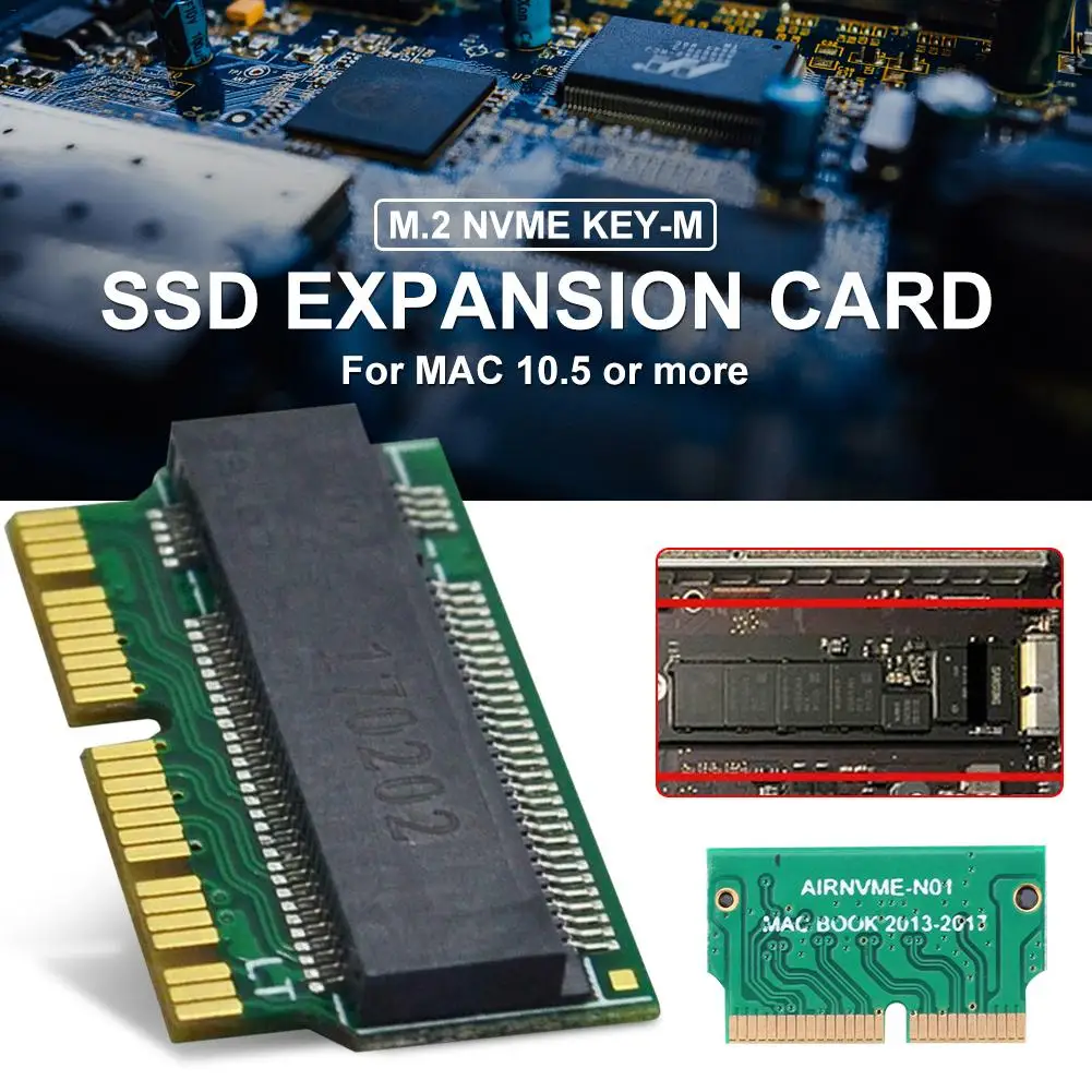 NVMe PCIe M.2 M ключ SSD адаптер карта расширения для Macbook Air 2013 2014 2015 | Компьютеры и офис