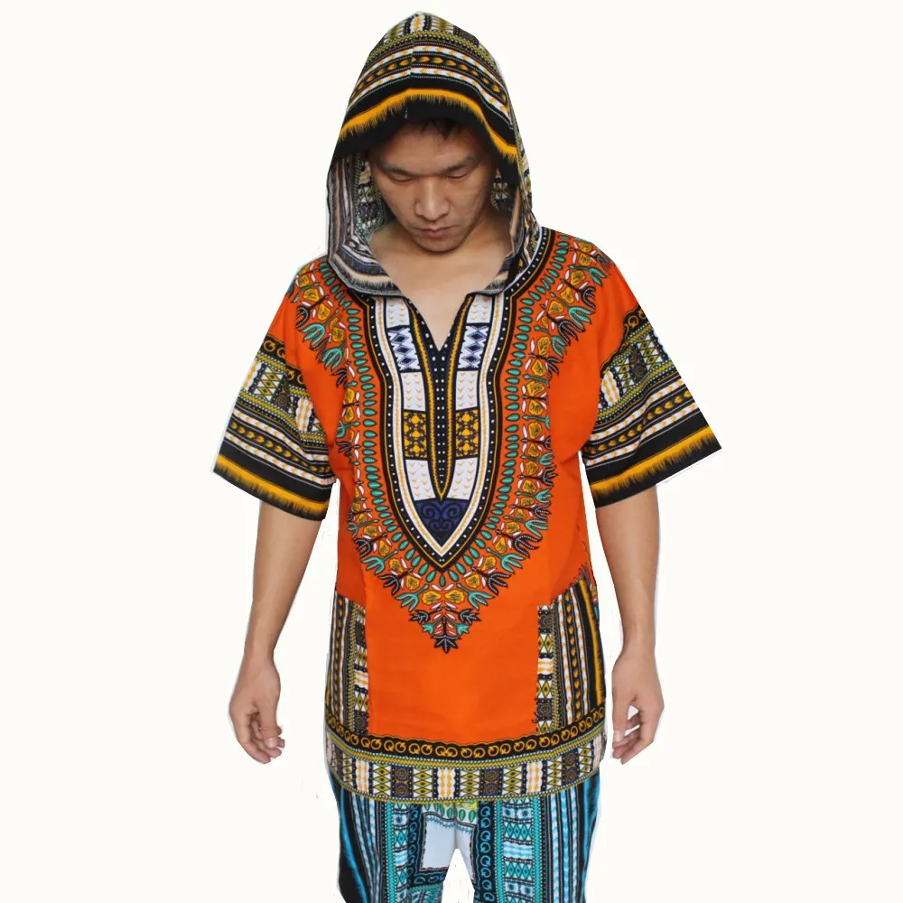 

2019 new fashion style summer african men printing plus size t-shirt