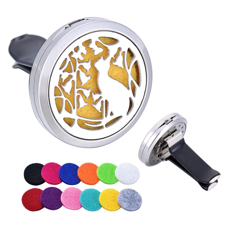 Зажим для автомобильного выхода воздуха из нержавеющей стали открытый магнитный