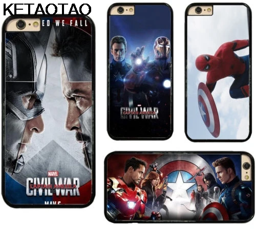 KETAOTAO Капитан Америка гражданская война Marvel Мстители чехлы для телефонов Samsung S3 S4