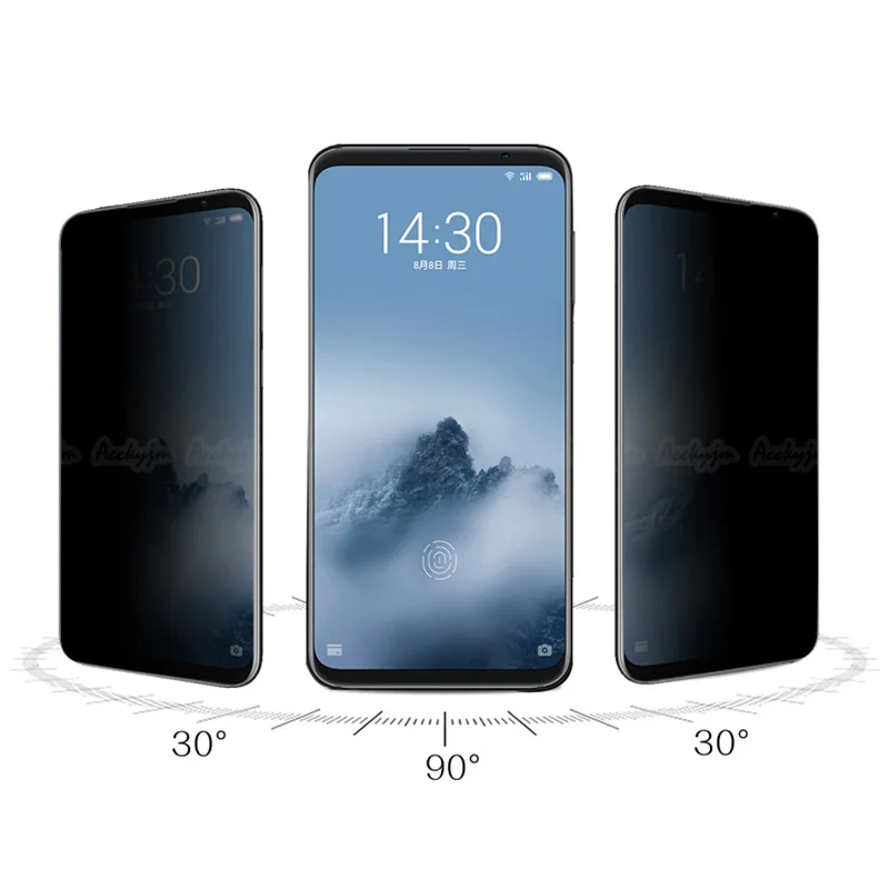 Закаленное стекло для Meizu 16/16TH/16X защита экрана от шпионов | Мобильные телефоны и