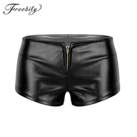 faux leather shorts women hotpants front zipper white black low waist shorts female sexy bandage mini women shorts buttoms