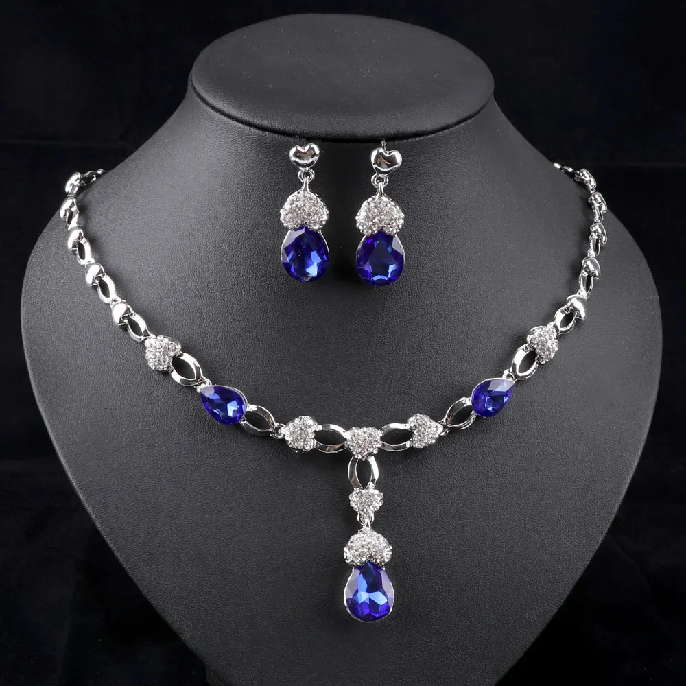 Модные африканские 4 цвета циркониевые бусины Свадебный комплект ювелирных