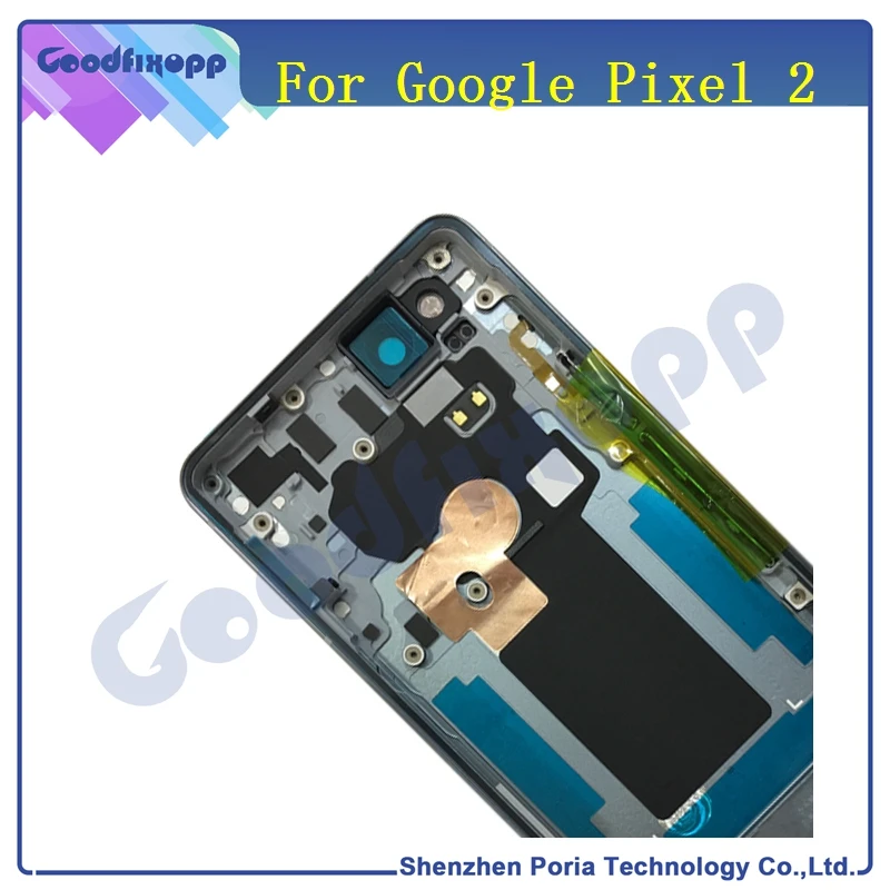 Крышка батарейного отсека для Google Pixel 2 металлическая задняя крышка запасные