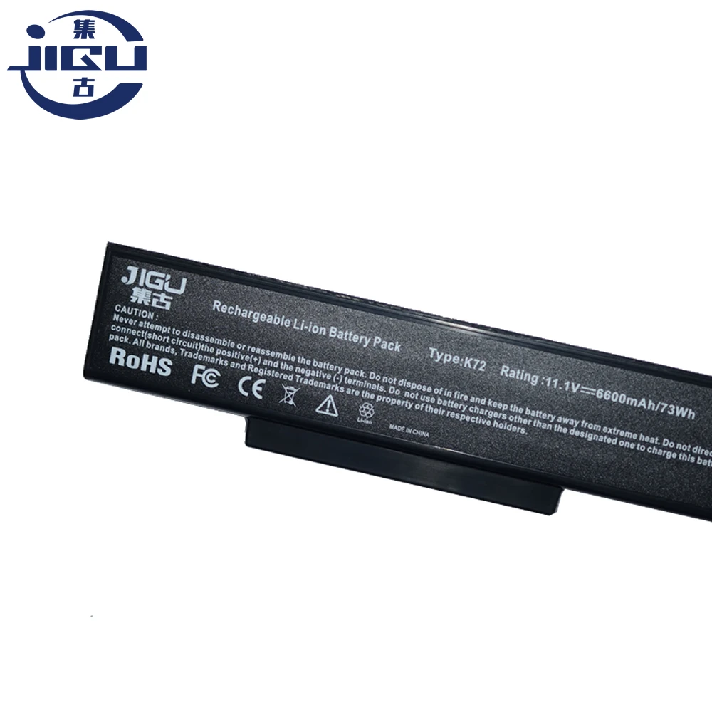 JIGU 9 ячеек Батарея A32-K72 для Asus K72 K72F K72JR N71JQ N71VG N71VN K72J N71 K72Q N73 K73 X77 A72D A32-N71 | Компьютеры