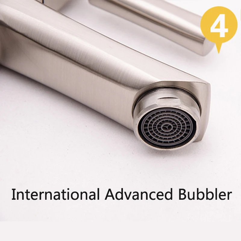 Смеситель для ванной комнаты кран горячей и холодной воды роскошный стильный