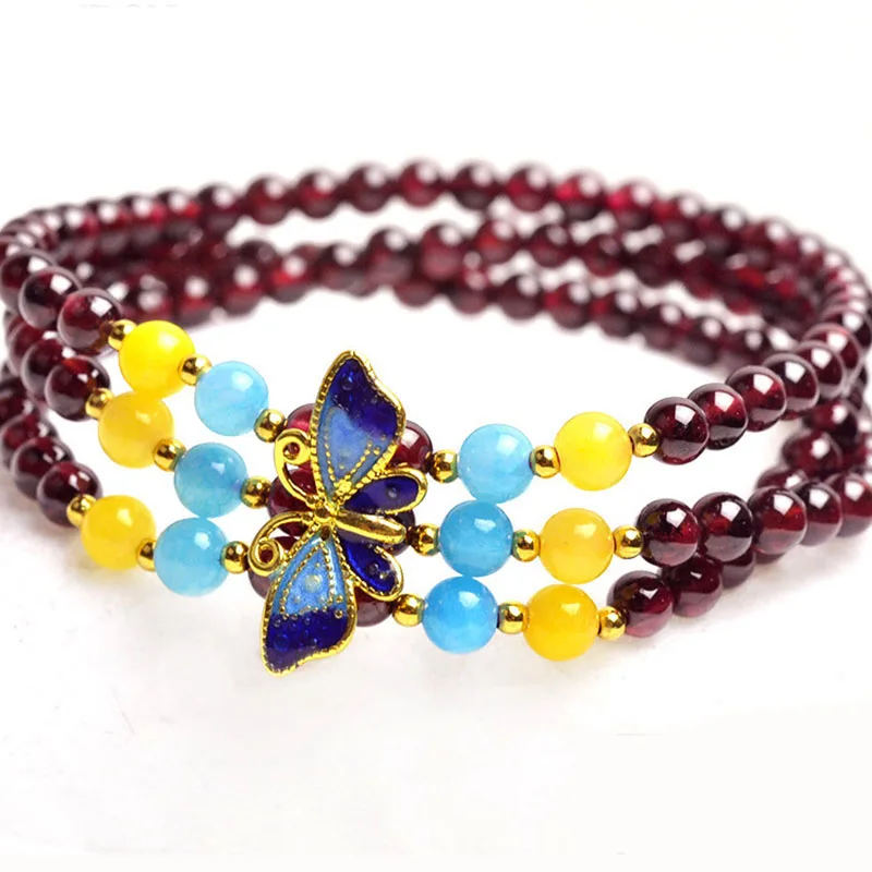 Бутик AAA гранатовые браслеты для женщин натуральный камень DIY ювелирные изделия 4