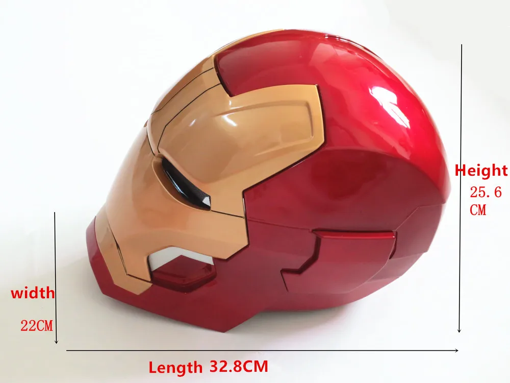 Фигурка из фильма косплей 1:1 Мстители Железный человек MK42 шлем свет