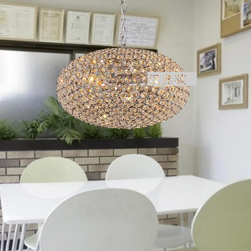 Minimalist modern fashion creative arts K9 crystal chandelier bedroom living room dining restaurant oval HRHC/12 |