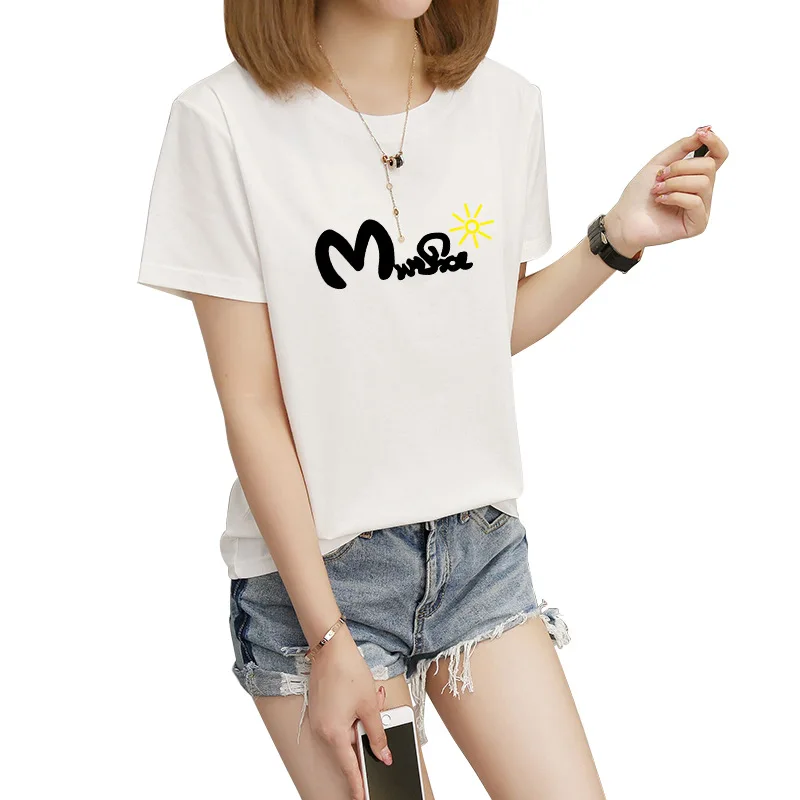 2019 летняя новая женская футболка в нескольких стилях хлопковая свободная с
