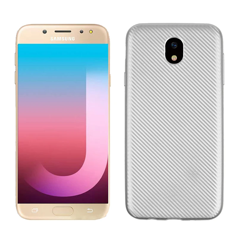 углеродные волокна узор силиконовый чехол на samsung galaxy j3 2017 SM-J330F/DS чехлы мягкий