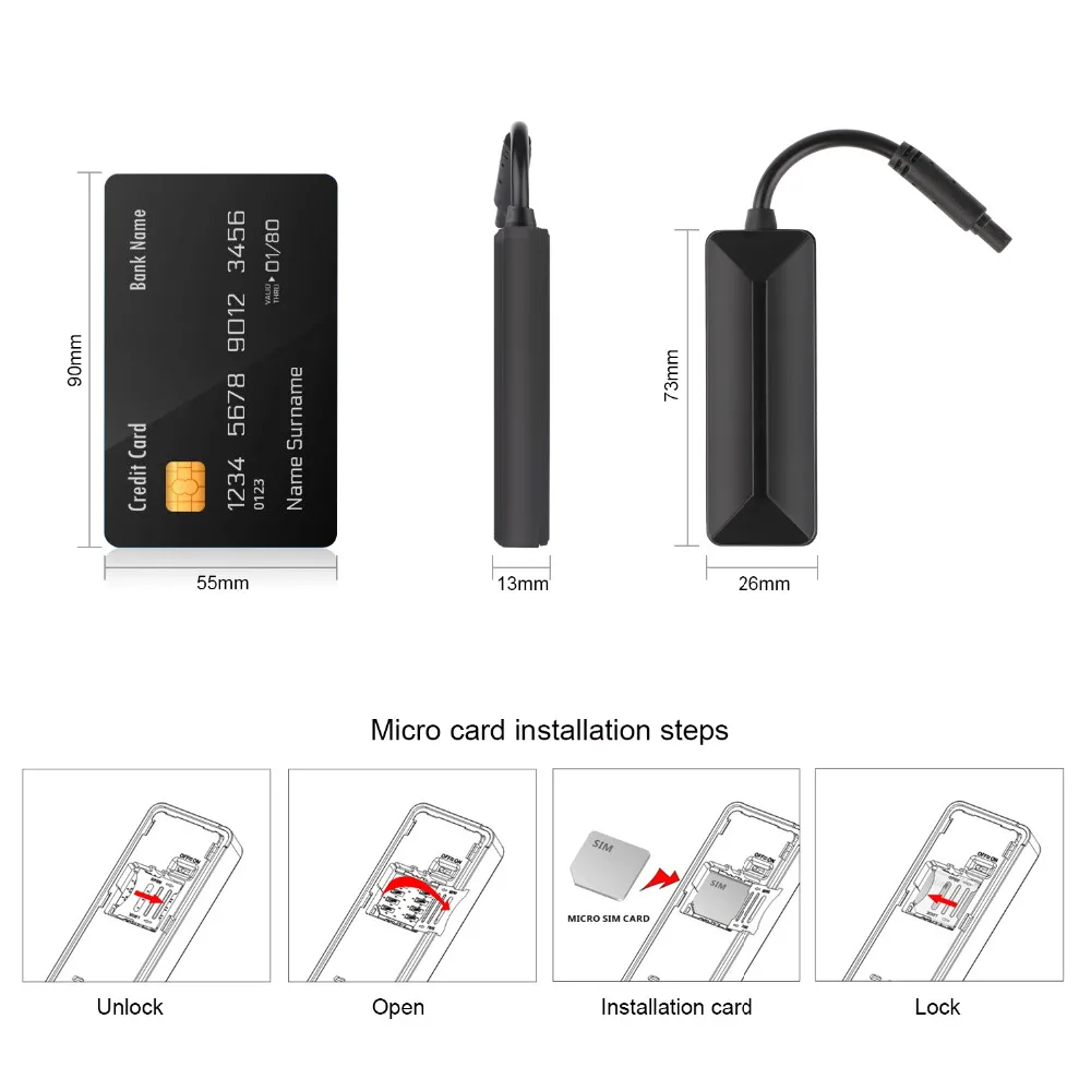 Мини GPS трекер автомобильный с вибрацией 2G GSM LK710|vehicle tracking device|tracking devicelistening device |