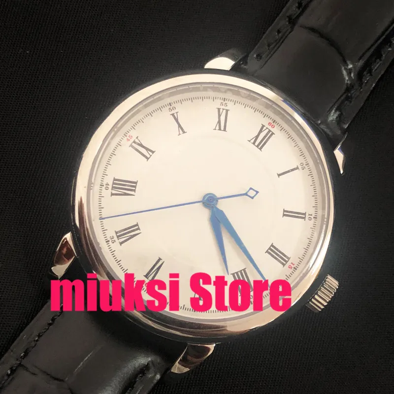 40mm corgeut Automatic white dial blue hands steel case mens Watch | Наручные часы