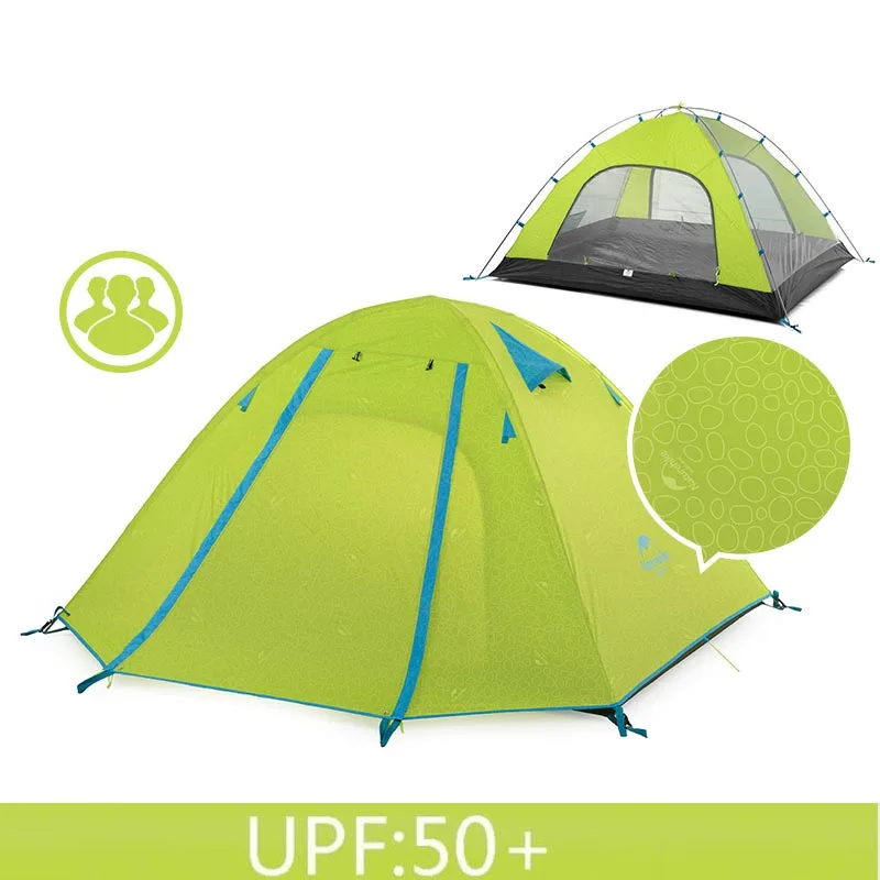 green UPF50 NatureHike P серии классика палатка 210 т ткань для 3 человек NH15Z003-P - Цвет: green UPF50