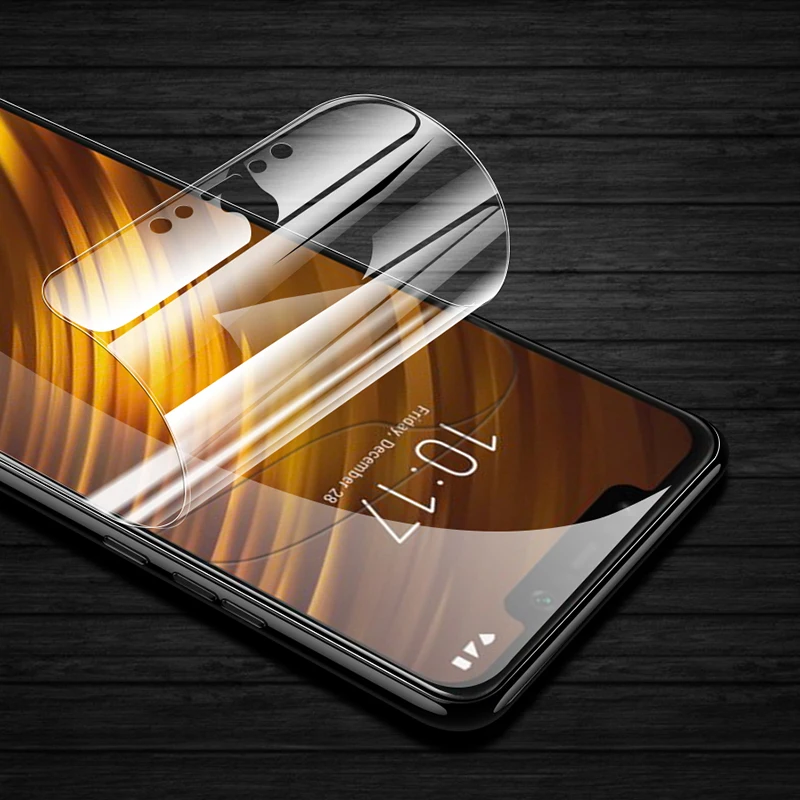 CHYI 3D изогнутая пленка для Pocophone F1 защита экрана полное покрытие нано Гидрогелевая пленка подходит для Arc экран с инструментами не закаленное стекло