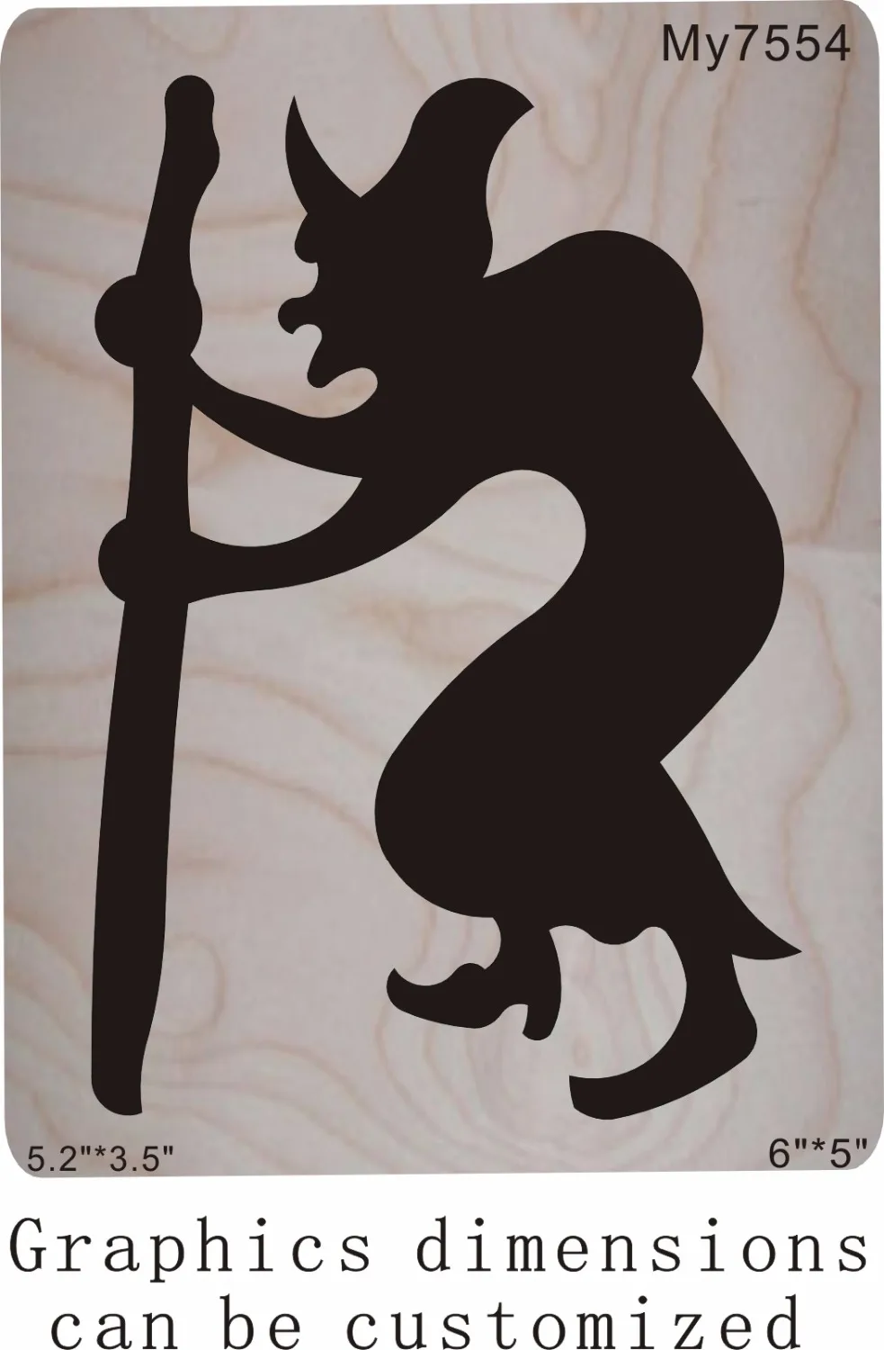 An old man on crutches wood moulds die cut accessories wooden Regola Acciaio Die Misura (MY ) | Дом и сад