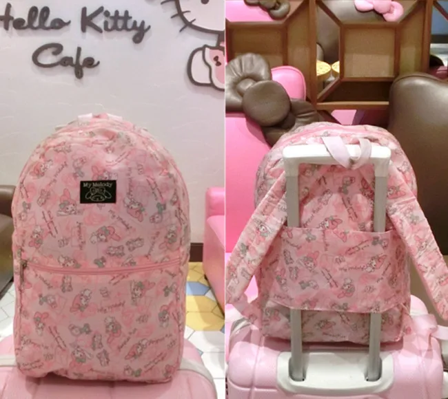 Маленькая двойная звезда Cinnamoroll My Melody сумка Школьный рюкзак складная дорожная сумка рюкзак можно повесить на сумку на тележке
