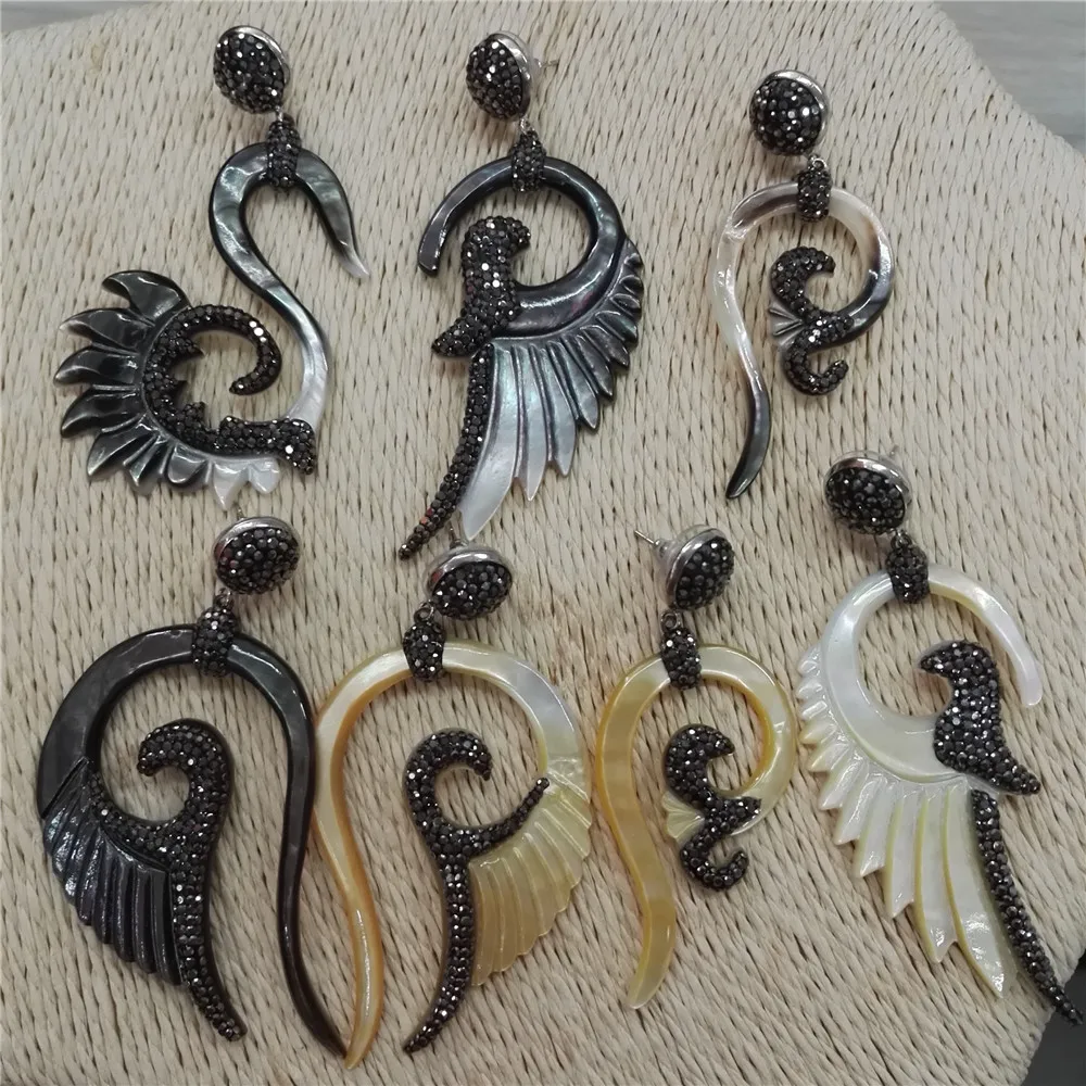 Женские серьги подвески в виде птиц черные белые желтые|dangling earrings for women|dangle