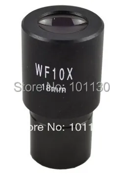 WF10X/18 мм Биологический микроскоп широкий угол 10x окуляр оптические линзы с