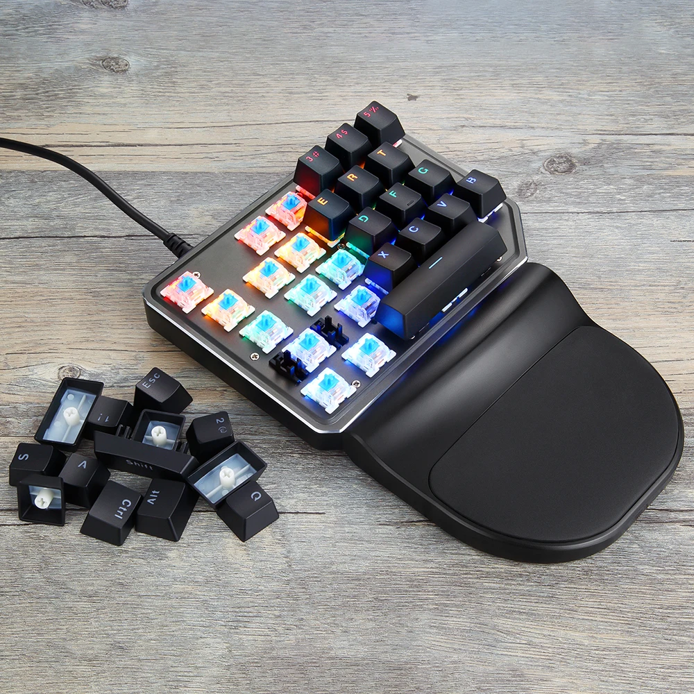 Motospeed K27 игровая клавиатура смешанные светильник Подсветка Эргономика ПК