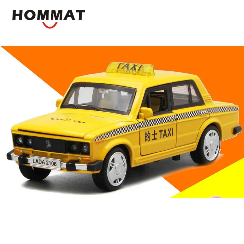 HOMMAT моделирования 1:32 Россия LADA 2106 такси сплав игрушечные машинки модель