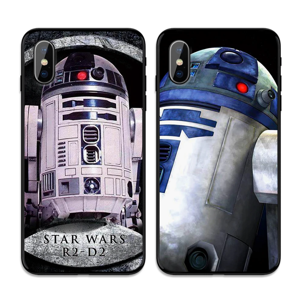 Star Wars r2d2 мягкая термополиуретановая крышка чехол для Apple iPhone 6 6S 7 8 Plus 5 5S SE X XS MAX XR