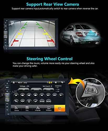 7 &quotавтомобиль видео Радио плеер HD заднего вида Камера Bluetooth Стерео FM MP3 MP5 DVD Audio USB