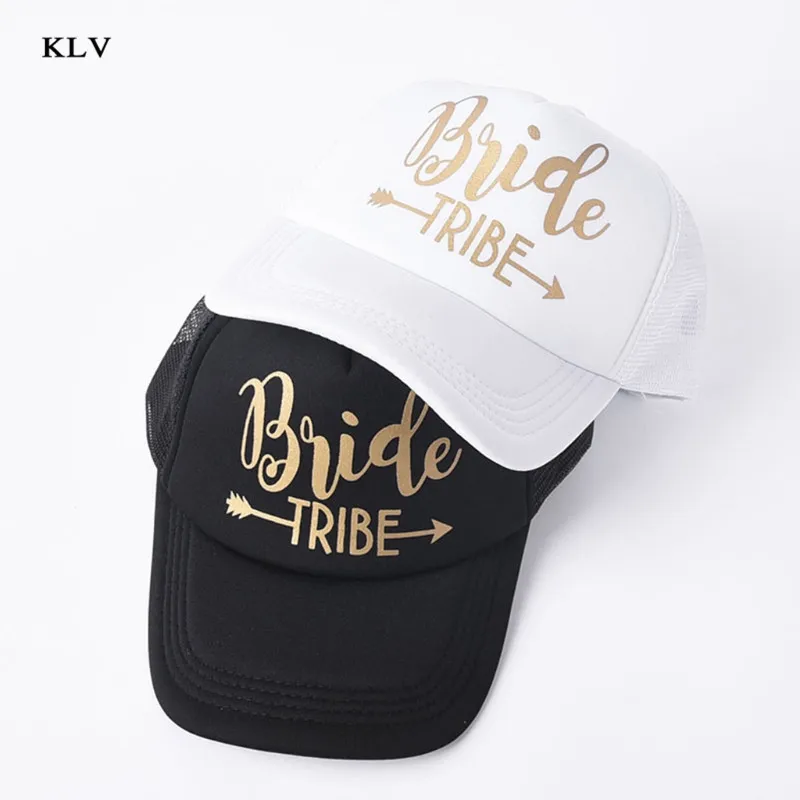 Командная надпись Bride Tribe бейсболка для водителя грузовика сетчатая шляпа с