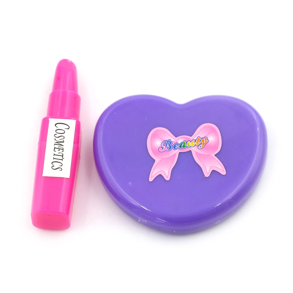 1 Набор в форме сердца губная помада макияж тени для век коробка набор Барби