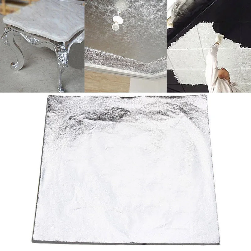 Eatingbiting (R) 100 листов имитация цвета: золотистый серебристый Медь листьев Фольга