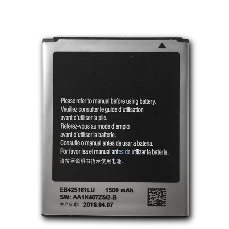 Оригинальный аккумулятор EB425161LU для SAMSUNG Galaxy S Duos S7562 S7566 S7568 i8160 S7582 S7560 S7580 i8190 i739 i669 J1