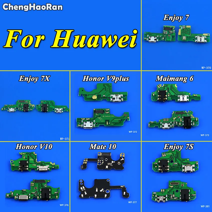 ChengHaoRan для Huawei Enjoy7 7X 7S Honor V9plus V10 Mate10 Maimang6 USB зарядный порт док разъем с микрофоном