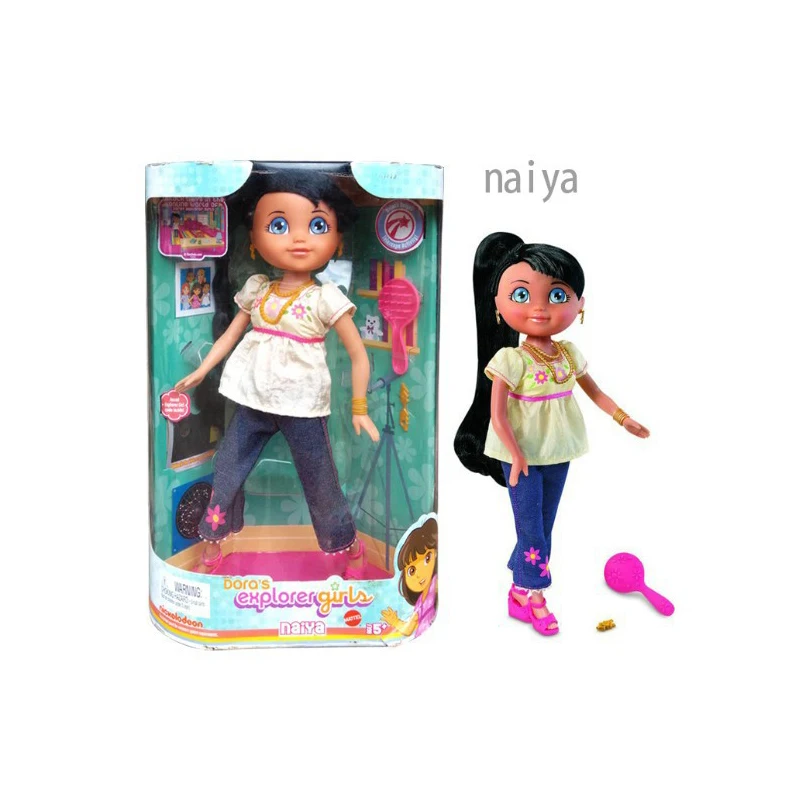 Бесплатная доставка 32 см оригинальные Дора виниловые смолы модная одежда для