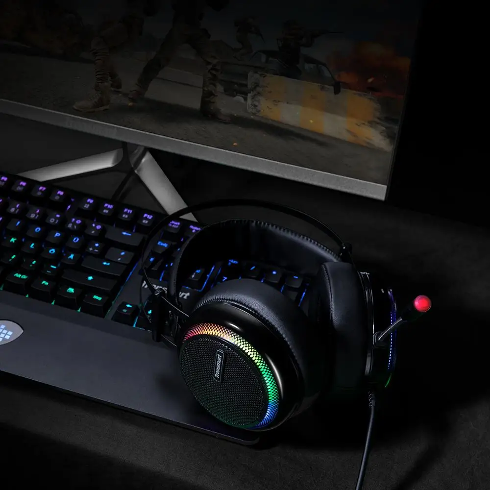 Игровая гарнитура Tronsmart Glary Virtual 7,1 USB интерфейс Игровые наушники для ps4 Для nintendo для переключения компьютера и ноутбука