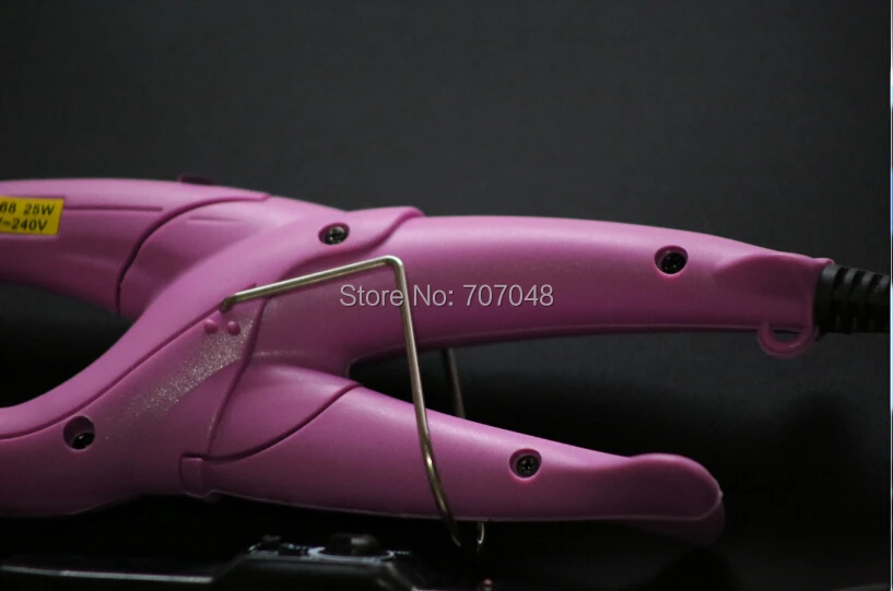 Утюжок для наращивания волос с терморазъемом розового цвета|connector mold|connector