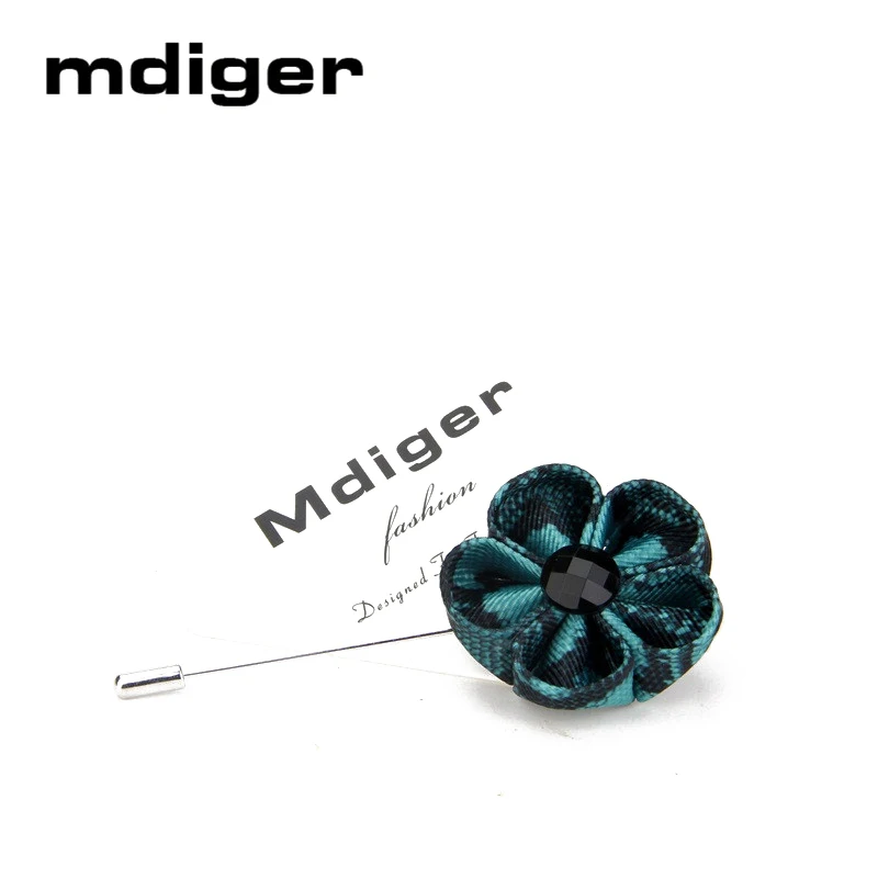 Mdiger Classic Brooches Ribbon Flower Lapel Pins Petal Markings Vintage Brooch For Wedding Size 4*9cm Mixed 13 Pcs/Lot Mens Pin | Украшения