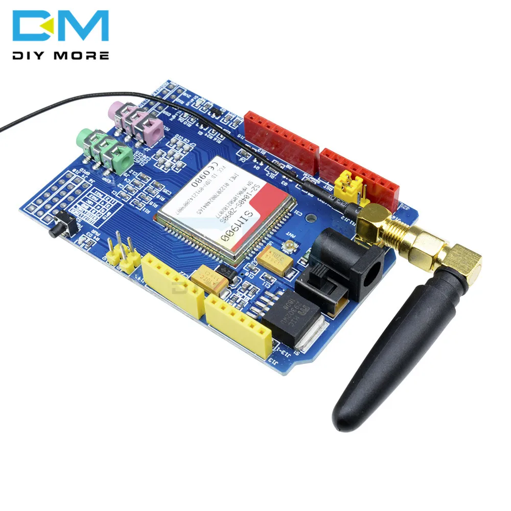 Модуль платы SIM900 850/900/1800/1900 МГц GPRS/GSM совместимый с Arduino GPIO PWM RTC | Электронные