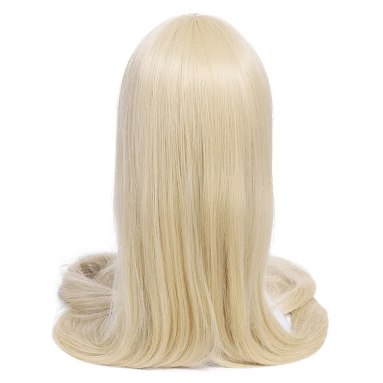 Beige L-email парик, 60 дюймов, 150 см, длинные женские парики для косплея, 7 цветов, прямые, бежевые, черные, светлые, синтетические волосы, Perucas, парик для косплея - Цвет: Beige