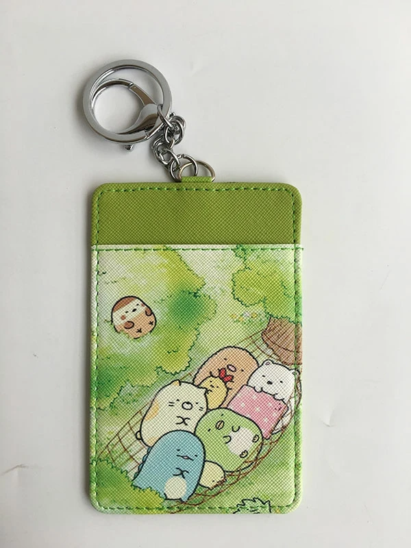 see chart IVYYE 1 шт. Sumikko gurashi аниме плюшевый держатель для карт PU мультфильм Кредитные ID Сумки монета автобус карты кошелек малыш девочки подарки - Цвет: see chart