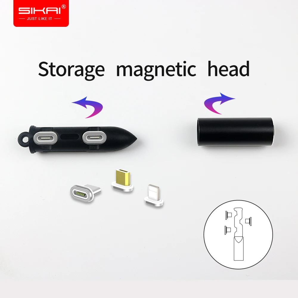 SIKAI 10th Gen Магнитный Кабель с разъемом типа C Micro USB 8 контактный адаптер для быстрой