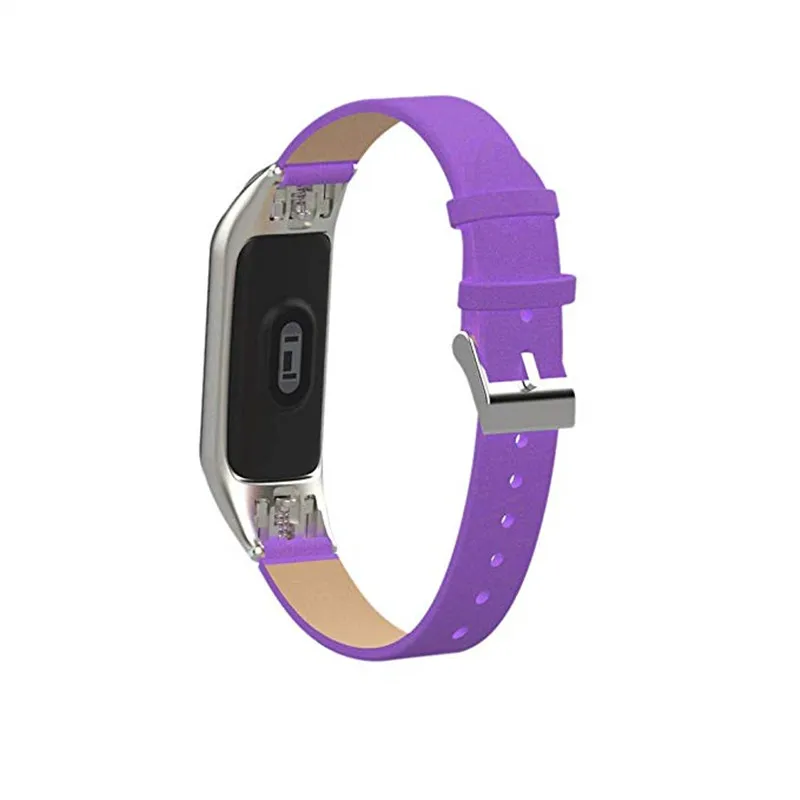 Модный кожаный смарт браслет для Xiaomi mi band 3 аксессуары Band сменный спортивный