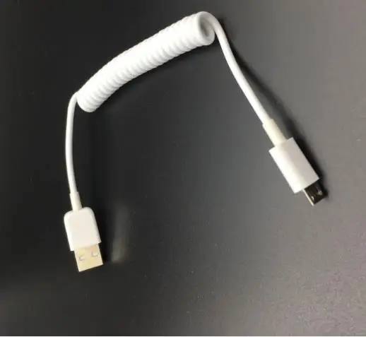 Usb Micro 5P телескопическая пружина Android Huawei Samsung Sony Мобильный телефон линия передачи