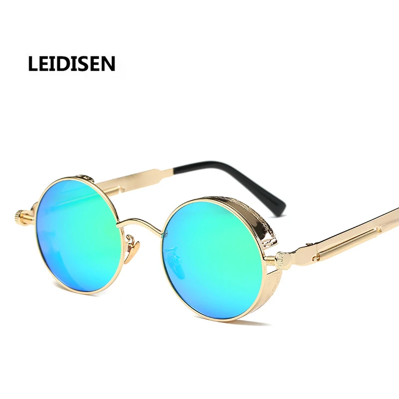 2019 новые мужские/женские круглые металлические солнцезащитные очки зеркальные