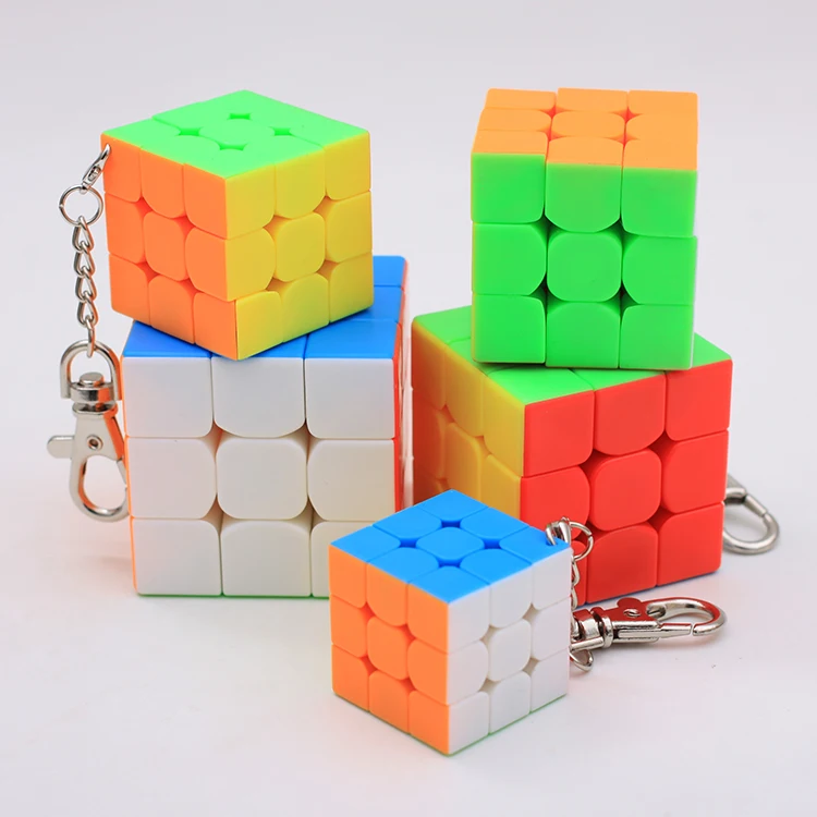 Moyu Mofangjiaoshi связка брелок мини 3x3x3 5 шт./компл. подарочная упаковка 3x3 магический