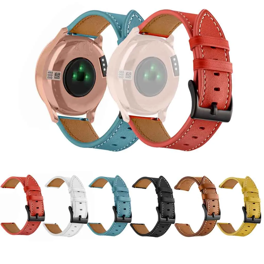 Кожаный браслет на запястье для Garmin vivomove HR, Смарт-часы с пряжкой, ремень, сменный мужской Т-образный ремешок, спортивный женский и мужской роскошный ремешок 19Jun21
